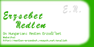 erzsebet medlen business card